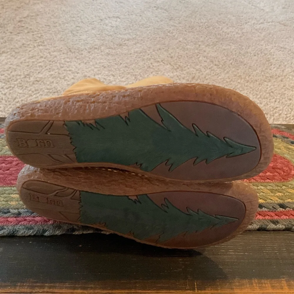 Born Suede Leather Tan Mid-Calf Women’s Boots, Sz 9 - Picture 11 of 14